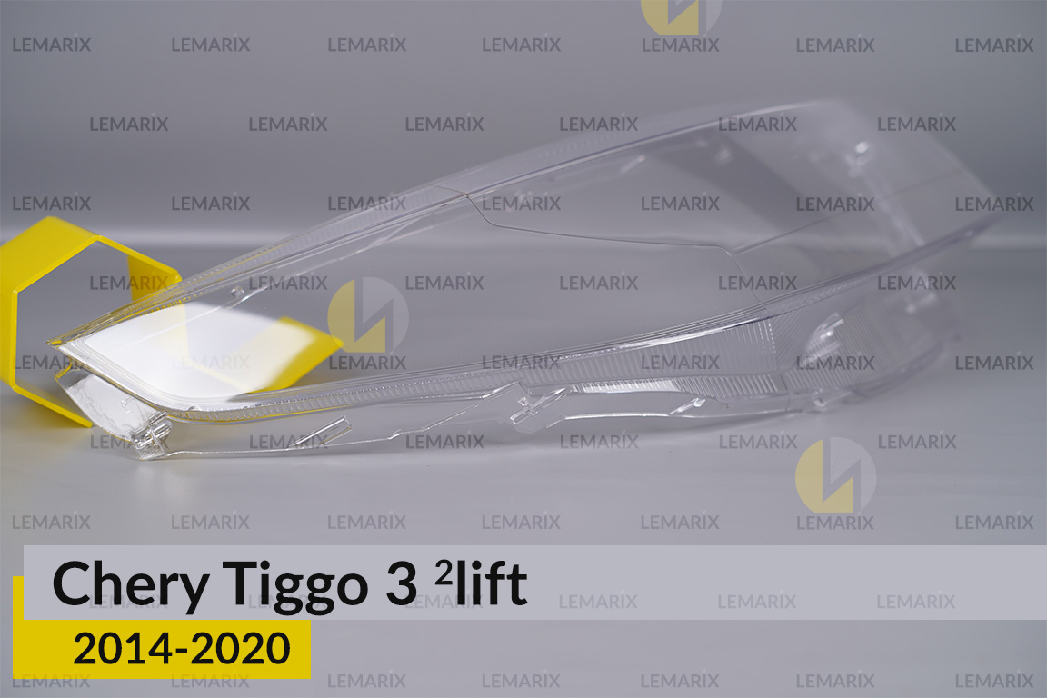 Скло фари Chery Tiggo 3 (2014-2020) 2 рест праве