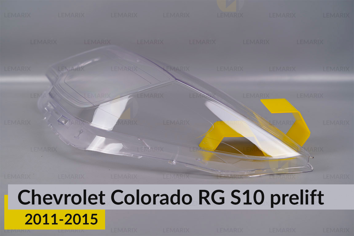 Скло фари Chevrolet Colorado RG S10 (2011-2015) дорест ліве