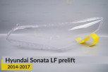 Скло фари Hyundai Sonata LF (2014-2017) дорест ліве