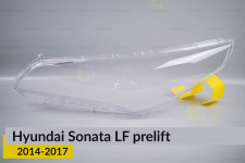 Скло фари Hyundai Sonata LF (2014-2017) дорест ліве