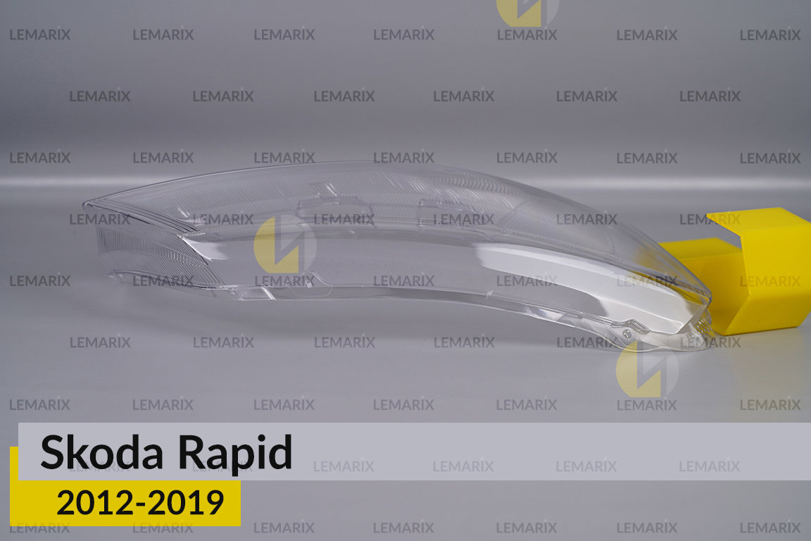 Скло фари Skoda Rapid (2012-2019) праве