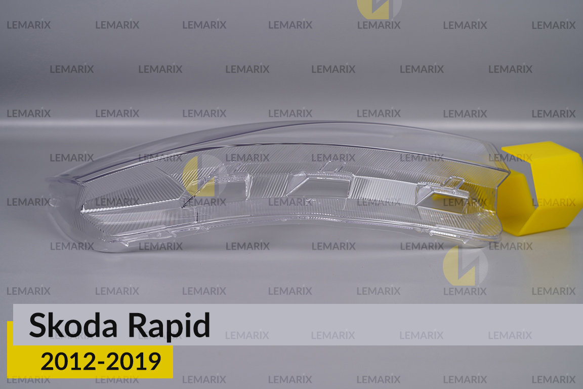 Скло фари Skoda Rapid (2012-2019) праве