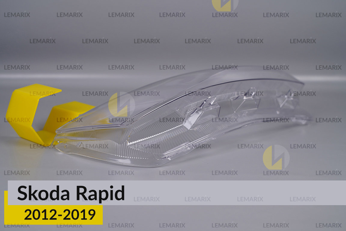 Скло фари Skoda Rapid (2012-2019) праве