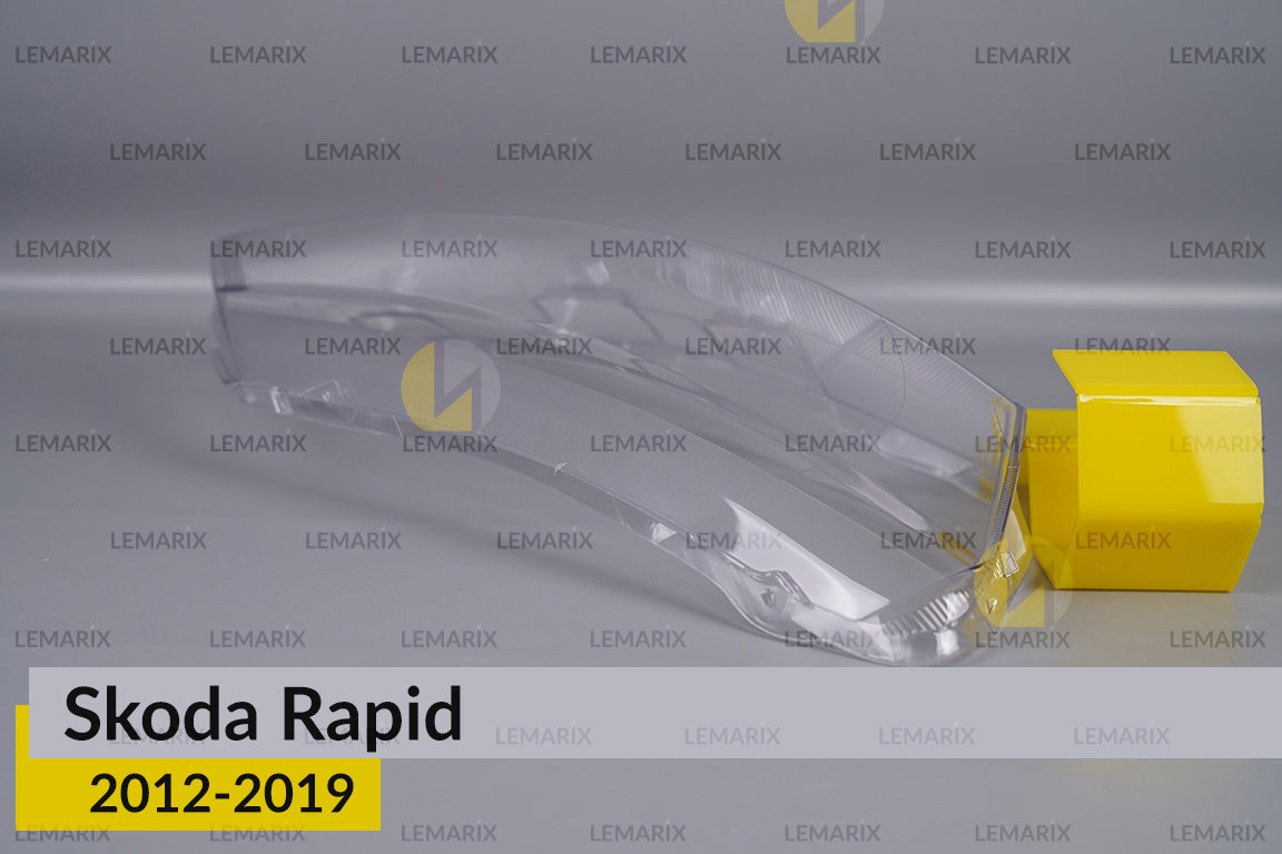 Скло фари Skoda Rapid (2012-2019) праве