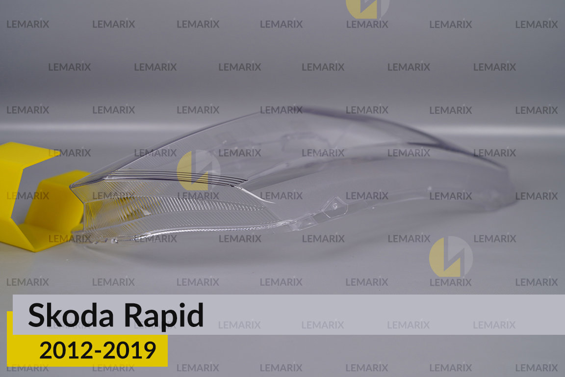 Скло фари Skoda Rapid (2012-2019) праве