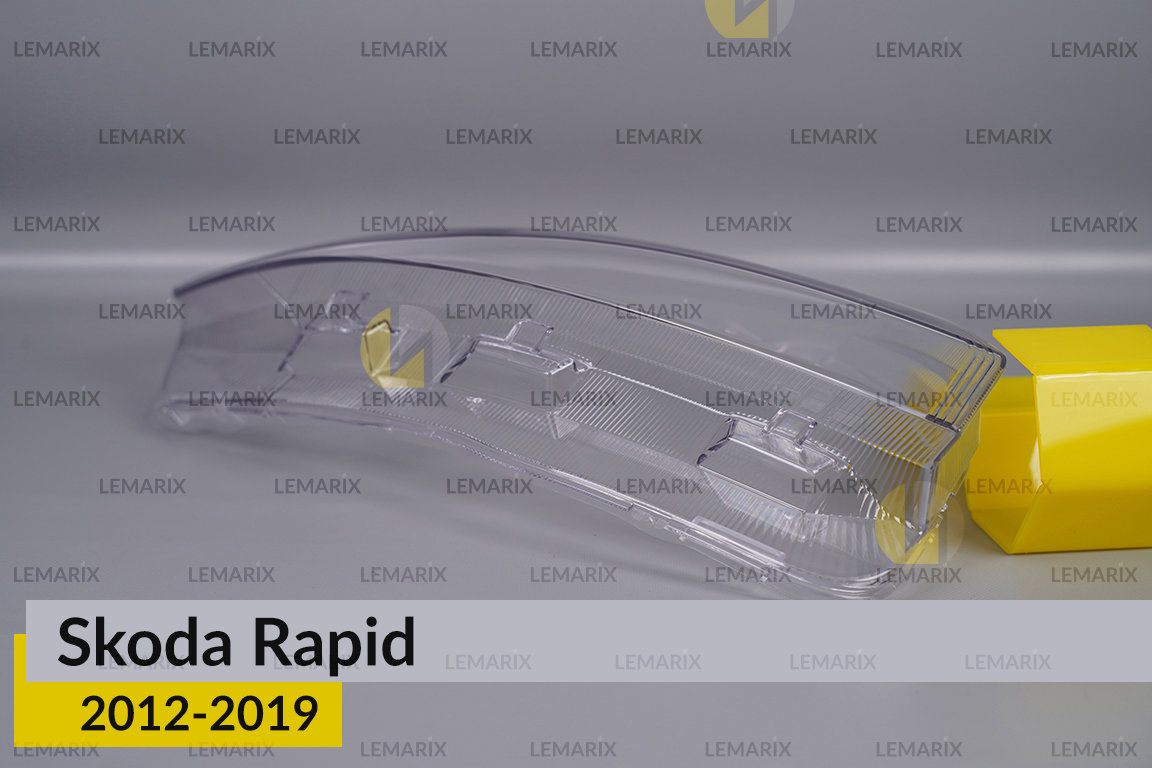 Скло фари Skoda Rapid (2012-2019) праве