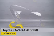 Скло фари Toyota RAV4 XA20 (2000-2003) дорест праве
