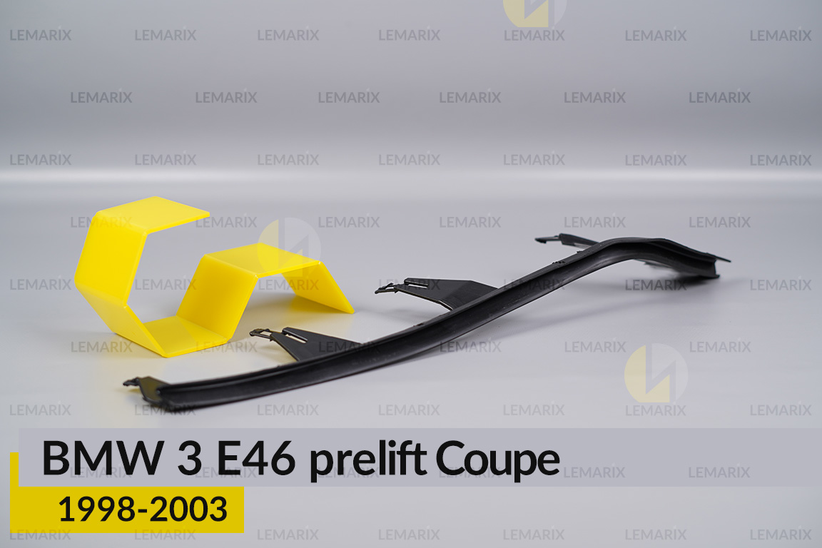 Захисна планка резинова на фару BMW 3 E46 Coupe (1998-2003) дорест права