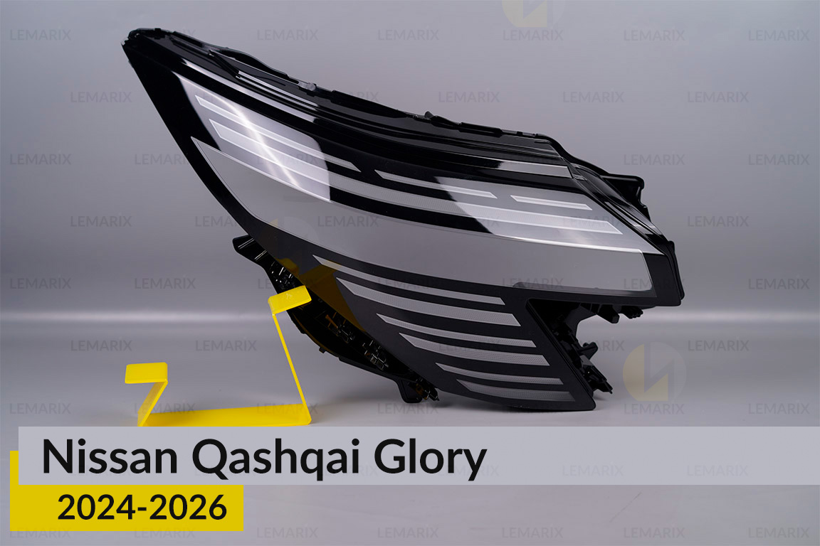 Скло фари Nissan Qashqai Glory (2024-2026) праве