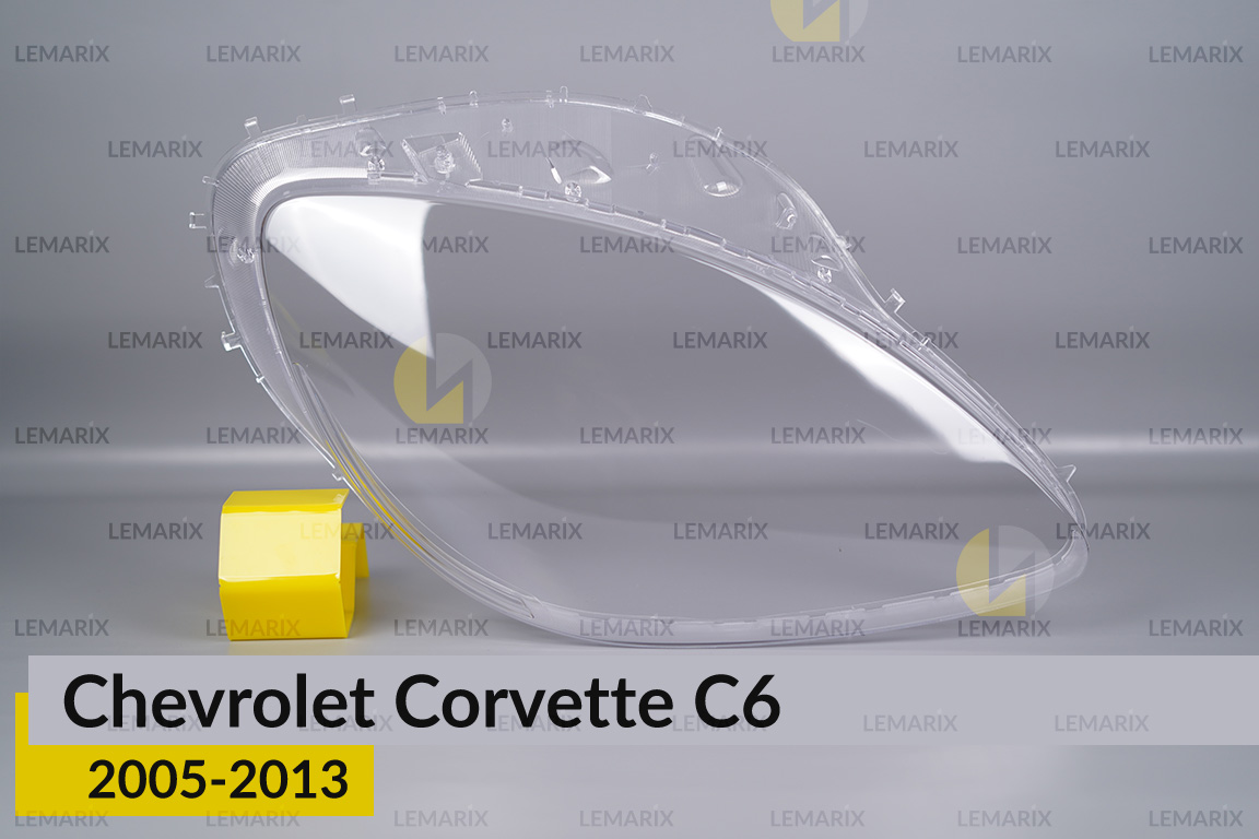 Скло фари Chevrolet Corvette C6 (2005-2013) праве