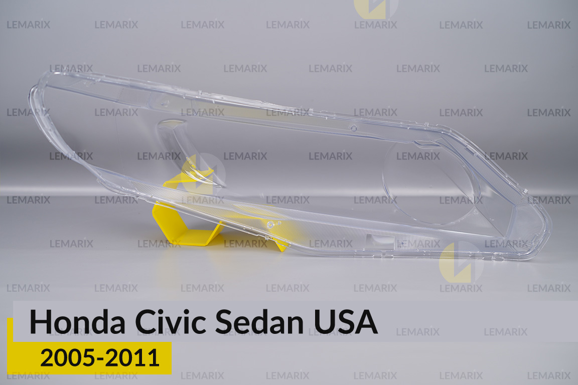 Скло фари Honda Civic Sedan USA (2005-2011) ліве