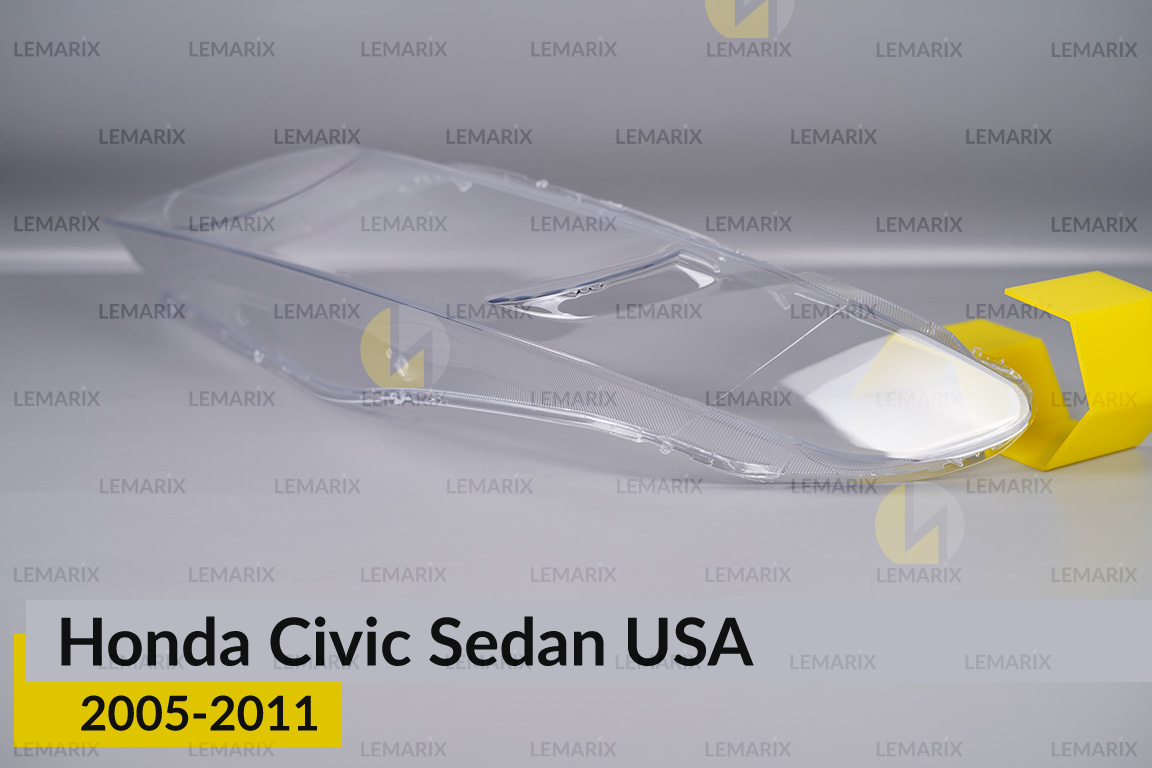 Скло фари Honda Civic Sedan USA (2005-2011) ліве