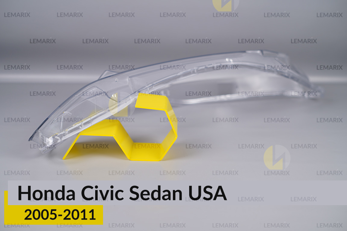 Скло фари Honda Civic Sedan USA (2005-2011) ліве
