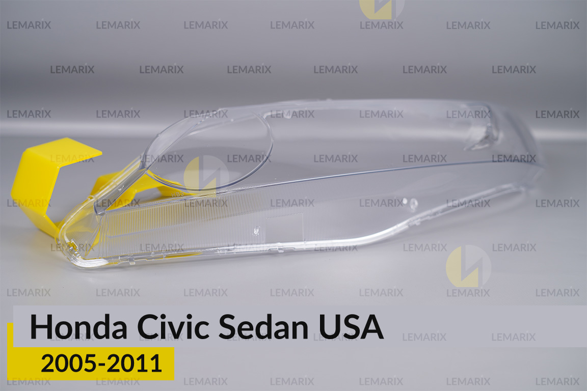 Скло фари Honda Civic Sedan USA (2005-2011) ліве