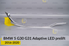 Хромована декоративна маска нижня BMW 5 G30 G31 Adaptive LED (2016-2020) дорест права