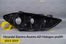 Корпус фари Hyundai Elantra Avante AD Halogen (2015-2019) дорест правий