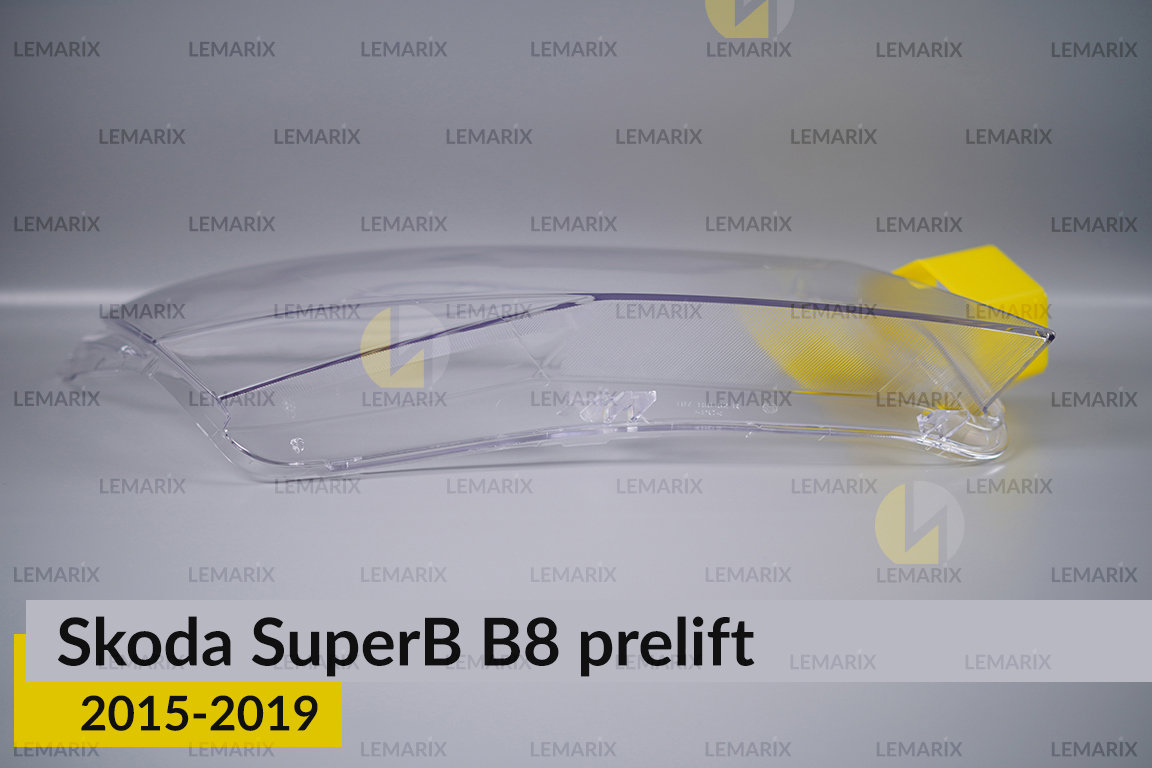 Скло фари Skoda SuperB B8 Halogen (2015-2019) дорест праве