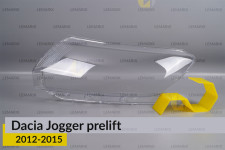 Скло фари Dacia Jogger (2012-2015) дорест ліве