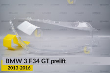 Скло фари BMW 3 F34 GT (2013-2016) дорест праве