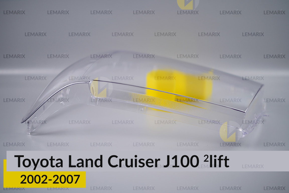 Скло фари Toyota Land Cruiser J100 (2002-2007) 2 рест ліве