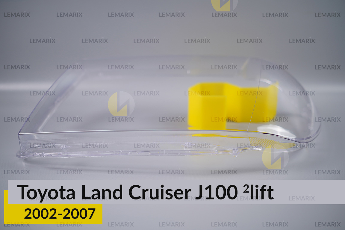 Скло фари Toyota Land Cruiser J100 (2002-2007) 2 рест ліве