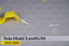 Світловод фари Tesla Model S (2012-2024) дорест/рест короткий правий