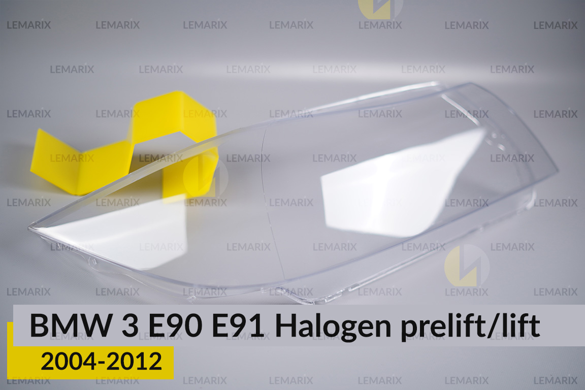 Скло фари BMW 3 E90 E91 Halogen (2004-2012) дорест/рест праве
