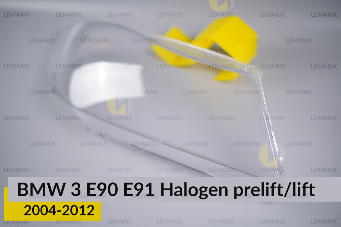 Скло фари BMW 3 E90 E91 Halogen (2004-2012) дорест/рест праве
