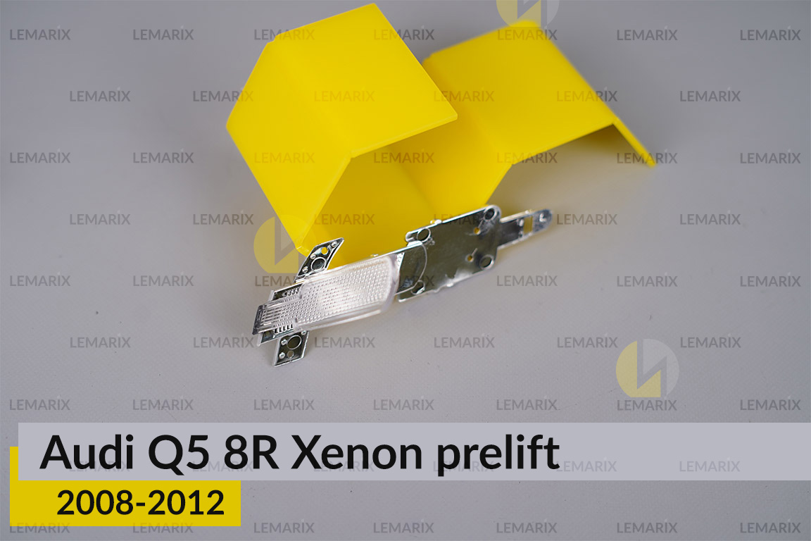 Хромована декоративна маска накладка Audi Q5 8R Xenon (2008-2012) дорест ліва