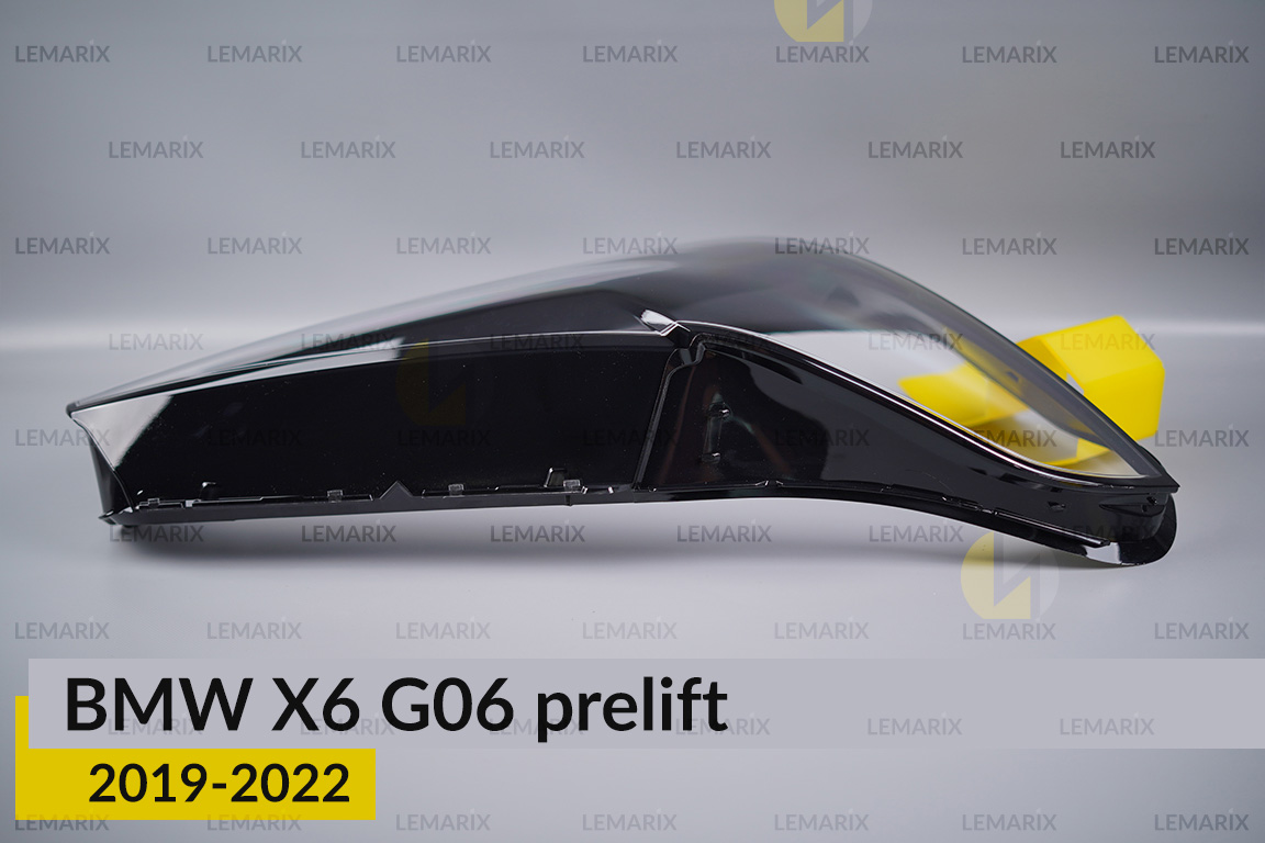 Скло фари BMW X6 G06 (2019-2023) дорест праве