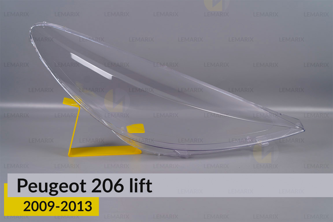 Скло фари Peugeot 206+ (2009-2013) праве