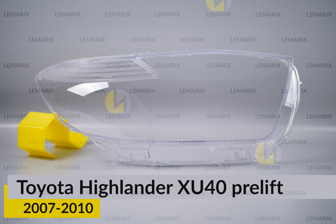 Скло фари Toyota Highlander XU40 (2007-2010) дорест праве