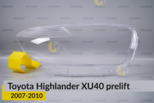 Скло фари Toyota Highlander XU40 (2007-2010) дорест праве
