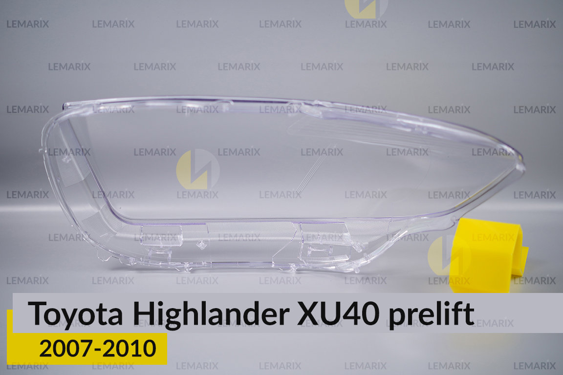 Скло фари Toyota Highlander XU40 (2007-2010) дорест праве