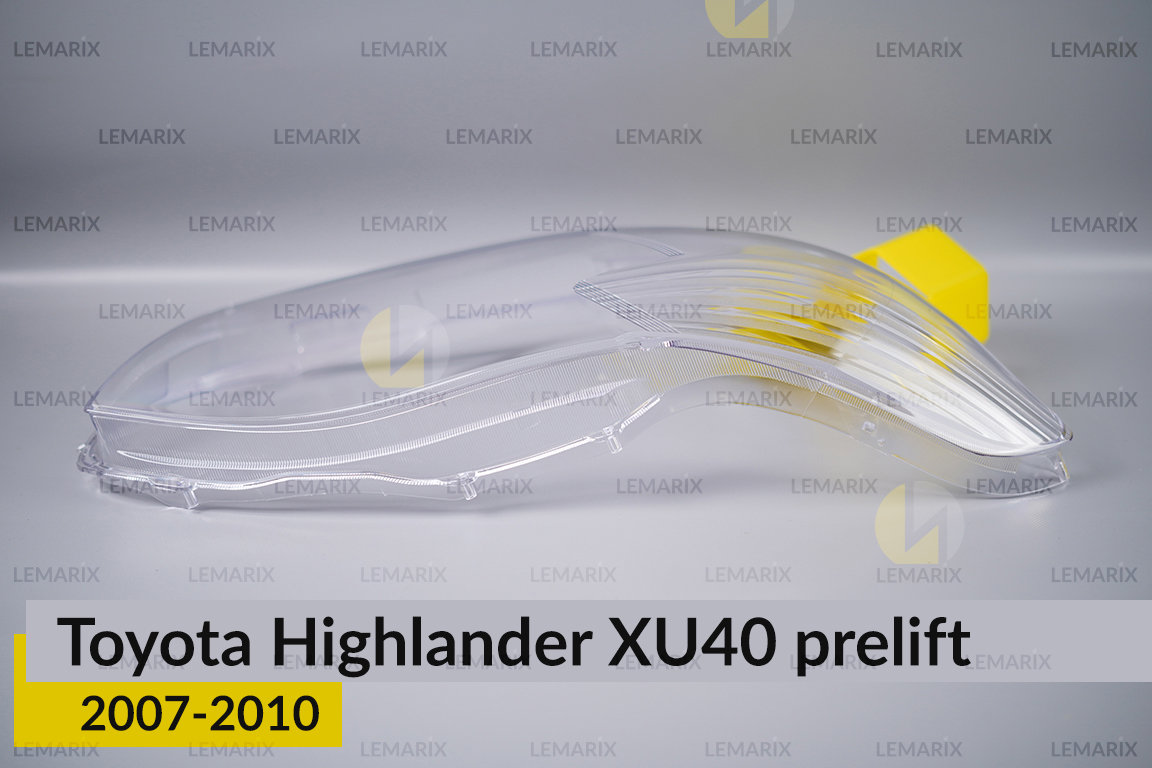 Скло фари Toyota Highlander XU40 (2007-2010) дорест праве