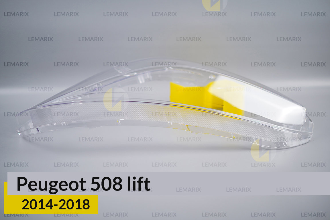 Скло фари Peugeot 508 (2014-2018) рест праве