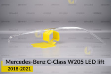 Світловод фари Mercedes-Benz C-Class W205 LED (2018-2021) рест довгий правий