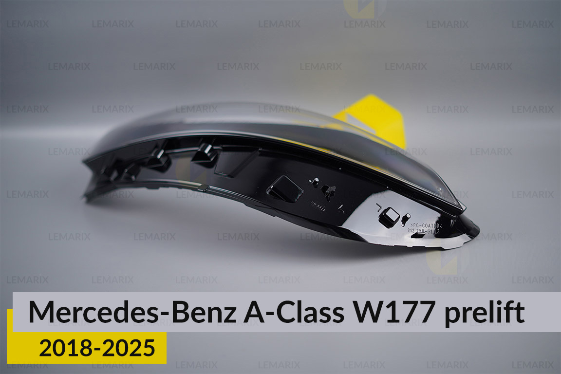 Скло фари Mercedes-Benz A-Class W177 (2018-2026) ліве