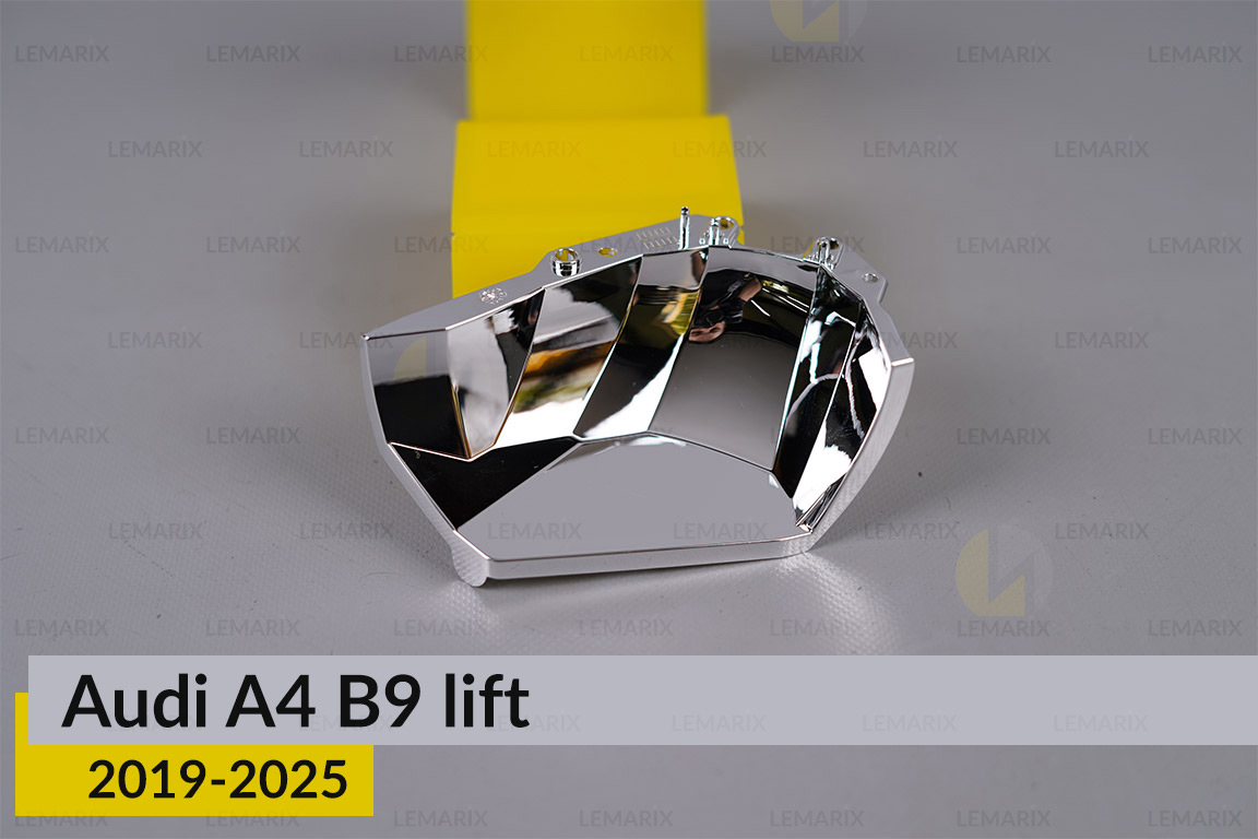 Хромована маска світлорозсіювача Audi A4 B9 (2019-2025) рест ліва