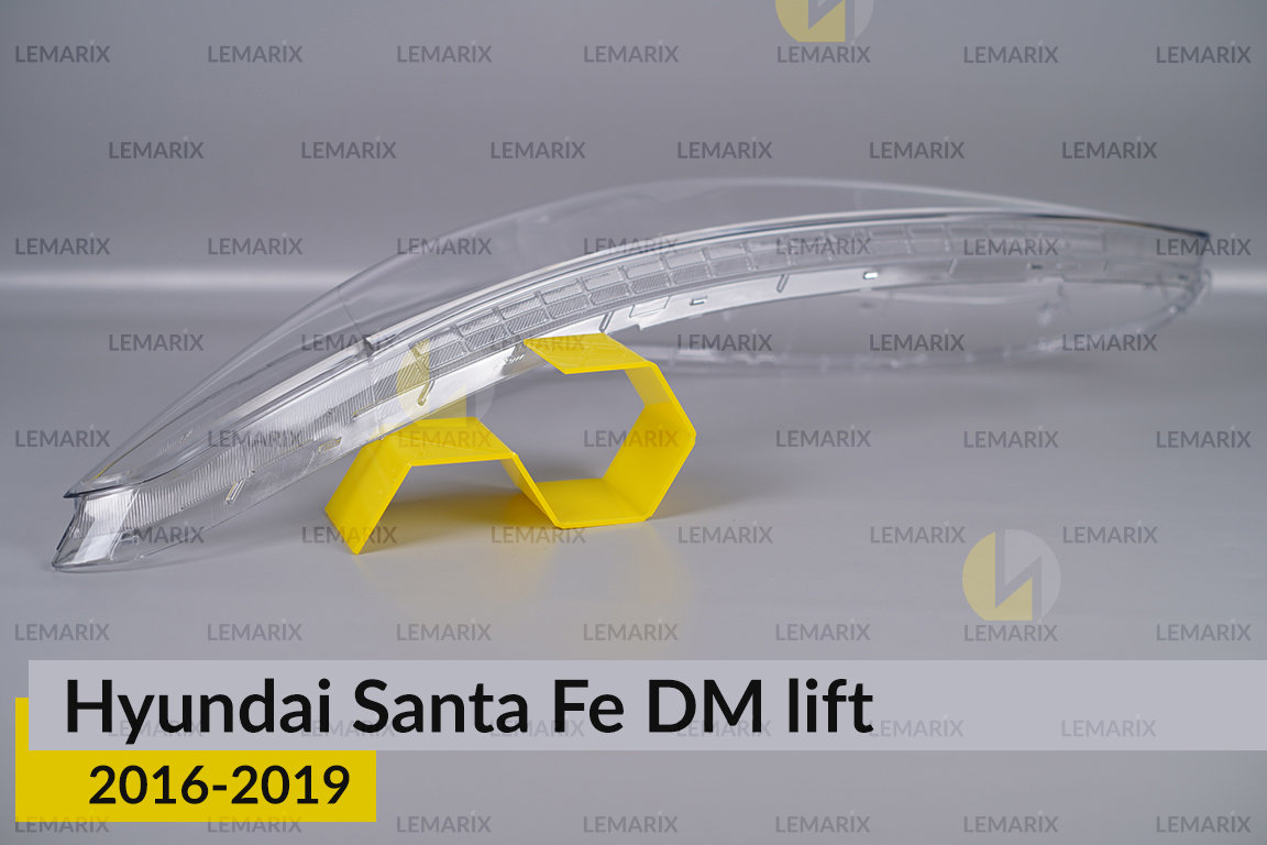 Скло фари Hyundai Santa Fe DM (2016-2019) рест ліве