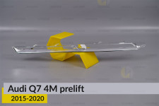 Хромована декоративна маска нижня Audi Q7 4M (2015-2020) дорест ліва