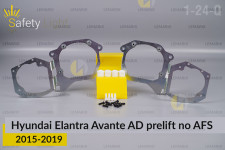 Перехідна рамка для Hyundai Elantra Avante AD no AFS (2015-2019) дорест