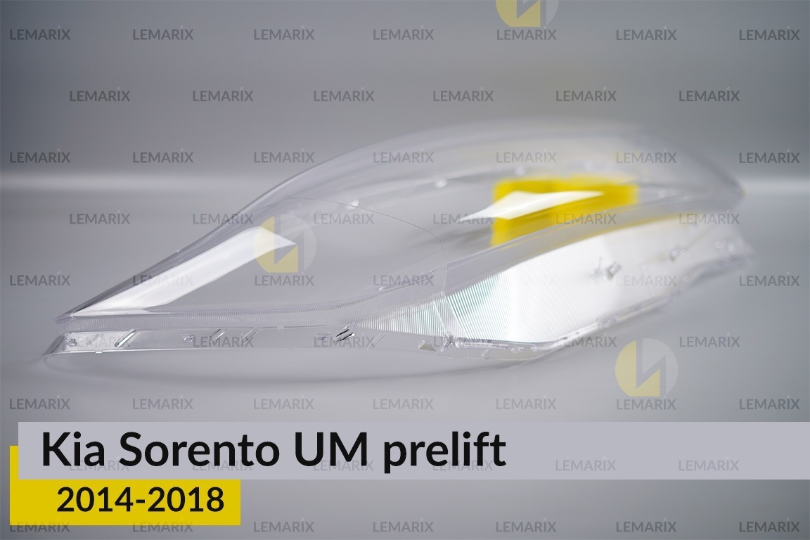Скло фари KIA Sorento UM (2014-2018) дорест праве