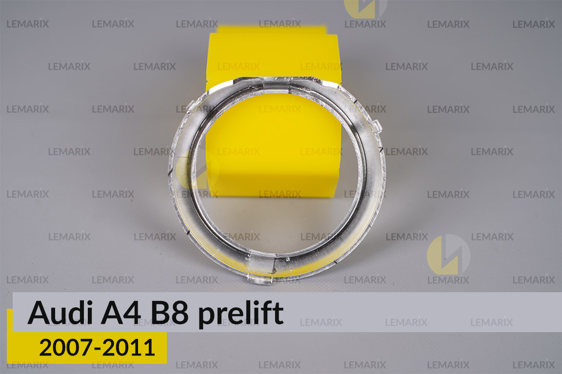 Хромована маска лінзи задня Audi A4 B8 (2007-2011) дорест ліва