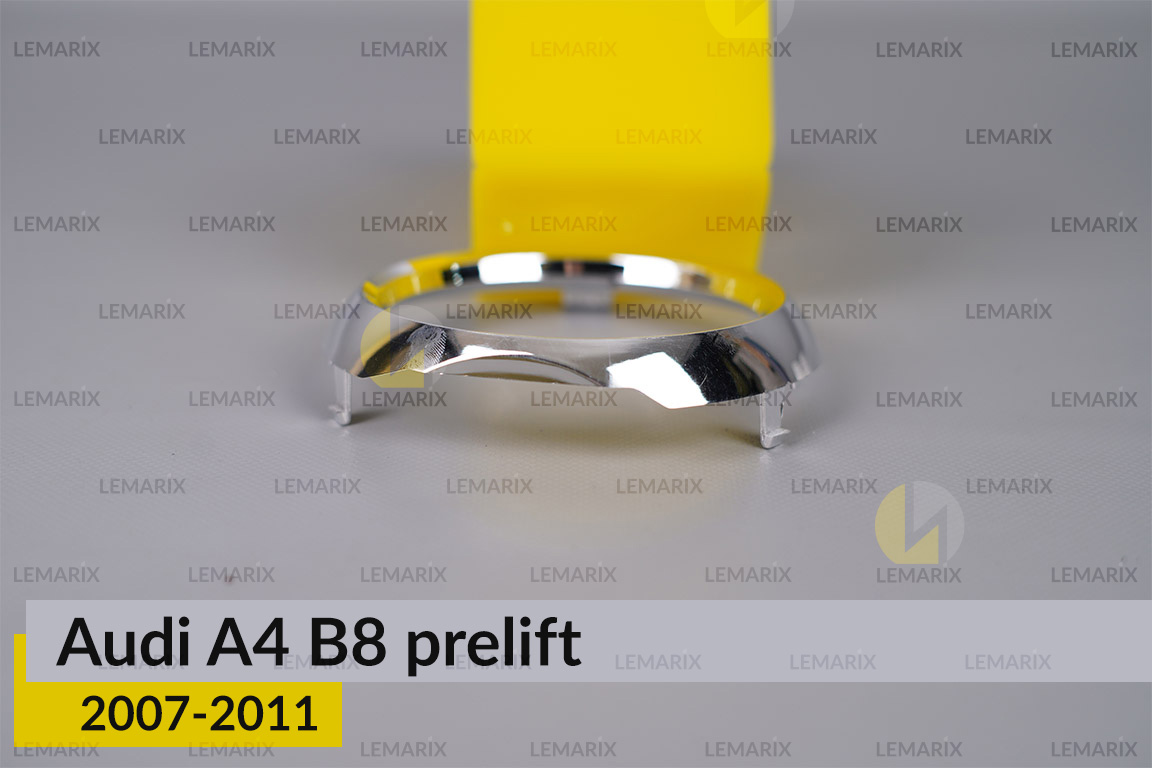 Хромована маска лінзи задня Audi A4 B8 (2007-2011) дорест ліва