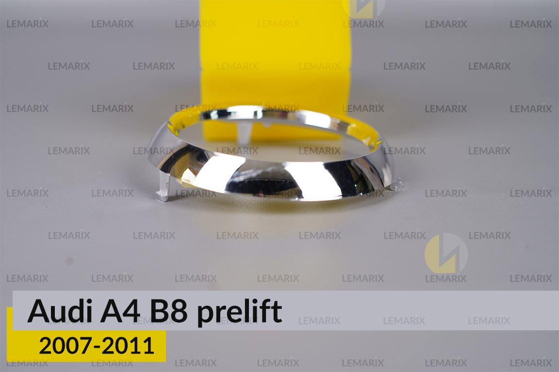 Хромована маска лінзи задня Audi A4 B8 (2007-2011) дорест ліва