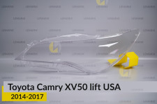 Скло фари Toyota Camry XV50 USA (2014-2017) рест ліве