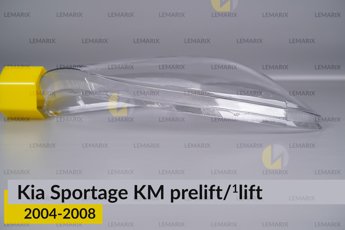 Скло фари KIA Sportage KM (2004-2008) дорест/1 рест праве