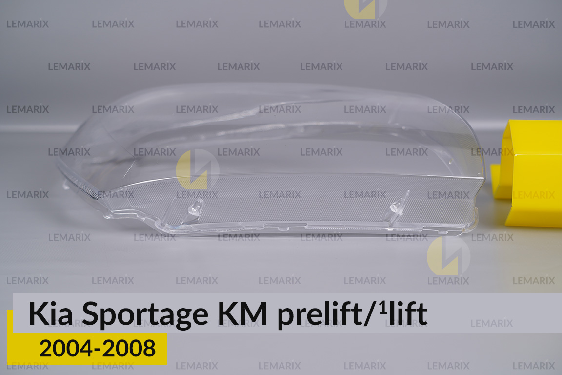 Скло фари KIA Sportage KM (2004-2008) дорест/1 рест праве