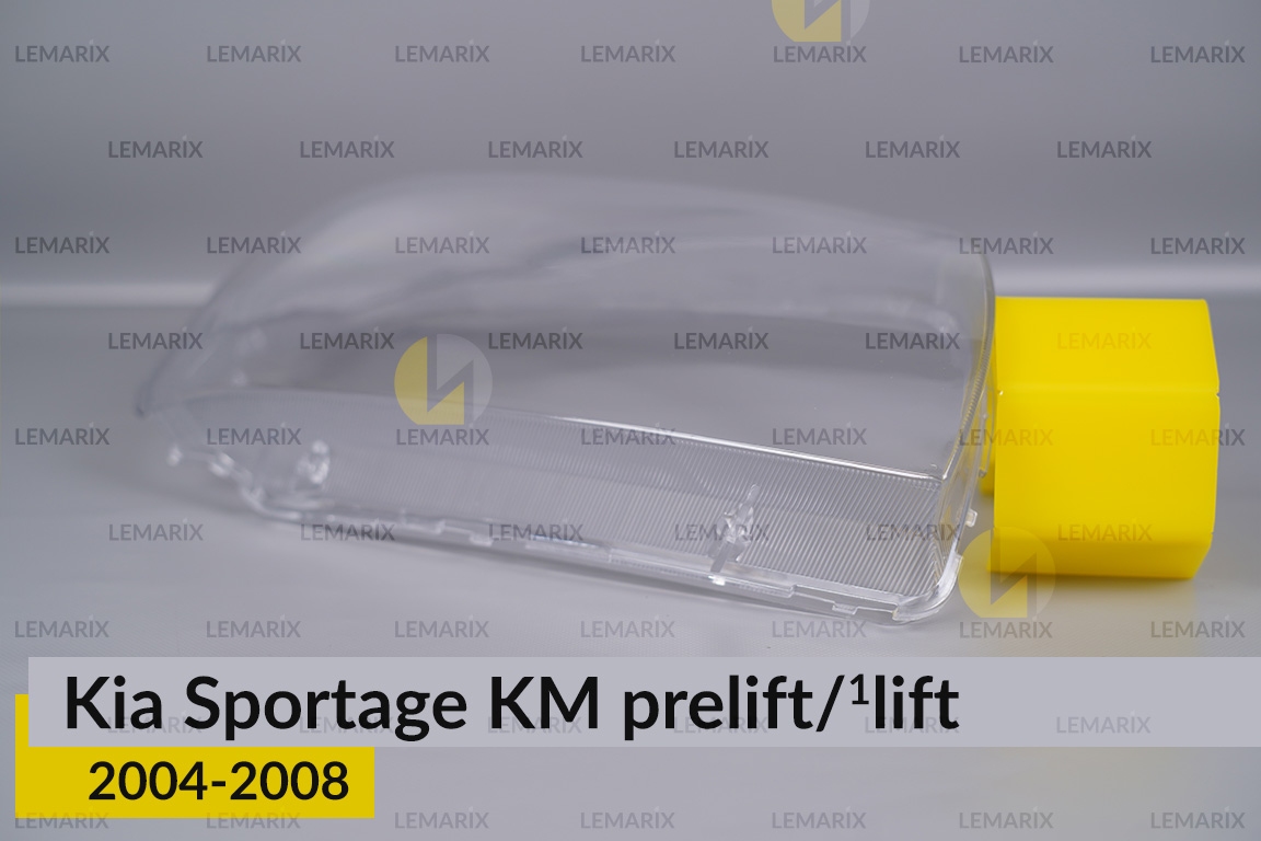 Скло фари KIA Sportage KM (2004-2008) дорест/1 рест праве